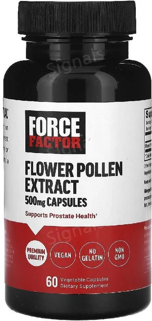 Force Factor 꽃가루 추출물 500mg 베지 캡슐 60정 Factor (포스 팩터) - 쿠팡