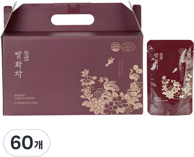 경방신약 쌍화차, 75ml, 60개