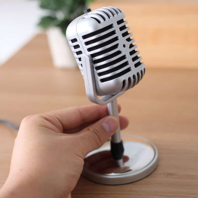 인방용 레트로 미니스탠드마이크 인방 노래녹음 레코딩, ZNS-700MC