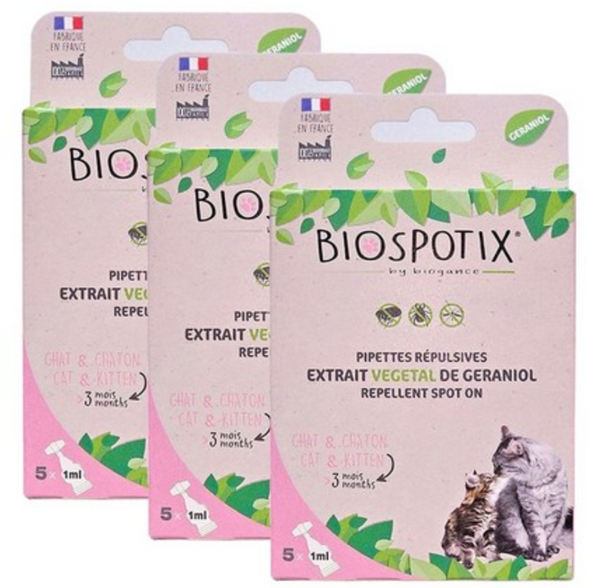 바이오강스 바이오스팟틱스 스팟온 고양이용, 15개, 1ml