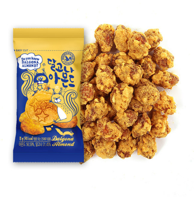 산과들에 달고나아몬드 18g, 40개