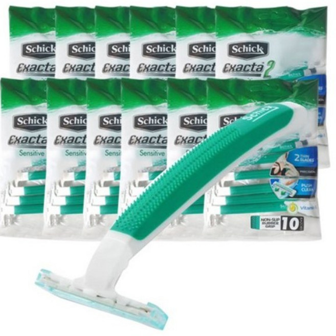 쉬크 이그젝타2 센서티브 일회용 면도기 10개입 15개