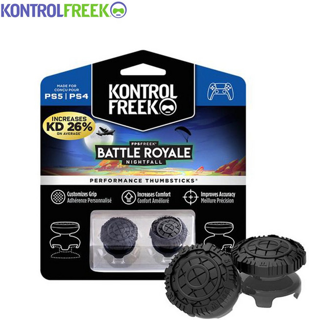 [공식수입정품]컨트롤프릭 FPS Freek Battle Royale PS5/PS4 배틀로얄 썸스틱, BLACK, 1개