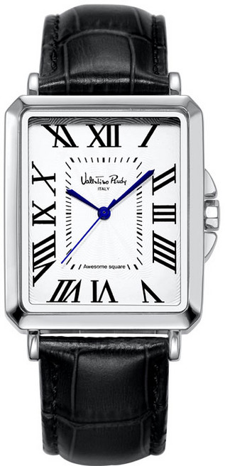 발렌티노루디 VR1125A-WTBK M 남자 스퀘어 클래식 사각시계 가죽시계