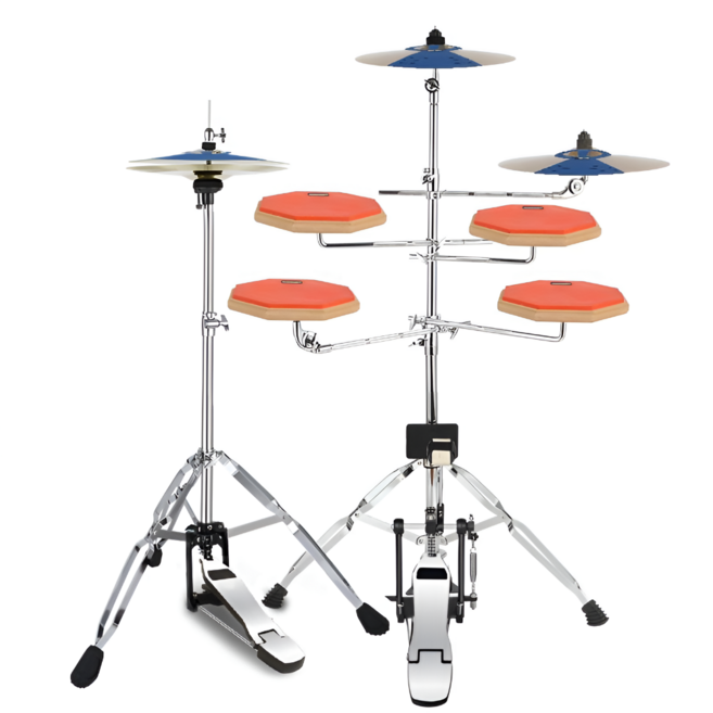 이스턴 드럼 연습 패드 세트 리얼 타격감 저소음 드럼패드 5기통 풀세트, 1개, 5드럼 3심벌