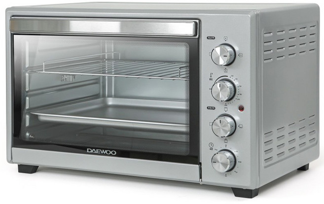 DAEWOO 홈베이킹 듀얼 2중조리 대용량 컨벡션오븐 전기오븐 45L대형오븐 멀티오븐 가정용오븐, 대우 전기오븐 45L