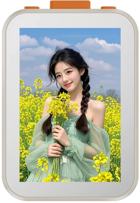 BT5.0 휴대용 브이로그 모니터 스크린 무선 전화 프로젝션 도구 원격 촬영 장치 야외 여행, 01 China Mainland, 02 White