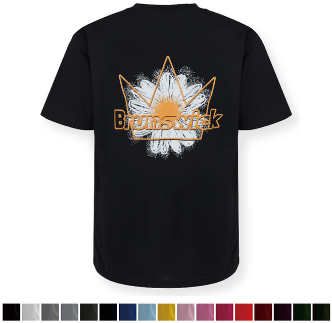 브런스윅 데이지 라운드 티셔츠 17컬러 / 다양한 색상 주문 가능 티셔츠 / 기능성 쿨론 소재 / 남여 공용 / 단체복 인쇄 가능