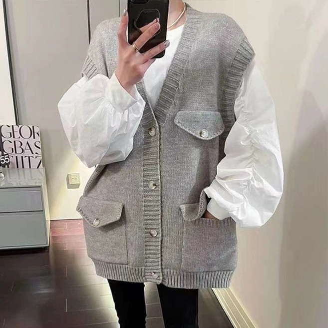 [균일특가 10900원] 제이로그 니트 티셔츠 조끼 베스트