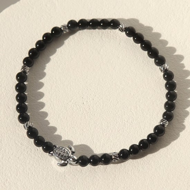 [선물포장] 오닉스 수호석 거북이 팔찌