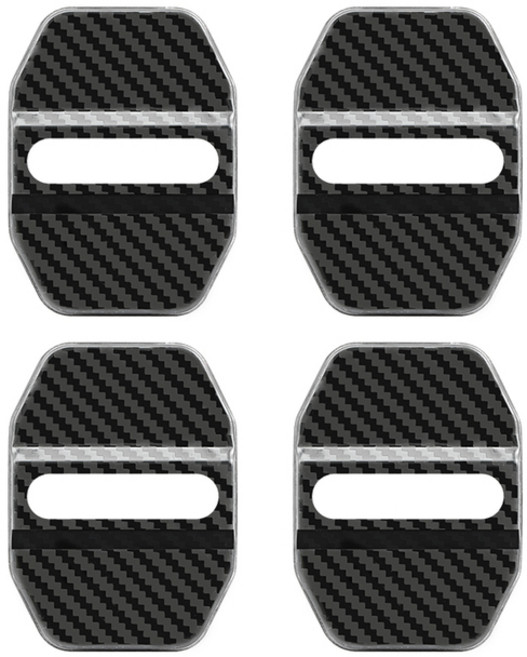 자동차 문짝 잠금 커버 녹 방지 버클 커버 BMW X1 X3 X4 X5 X6 E46 E90 E60 F10 E39 F30 E36 F20 E87 E70 E91 E30 4, [04] carbon fiber