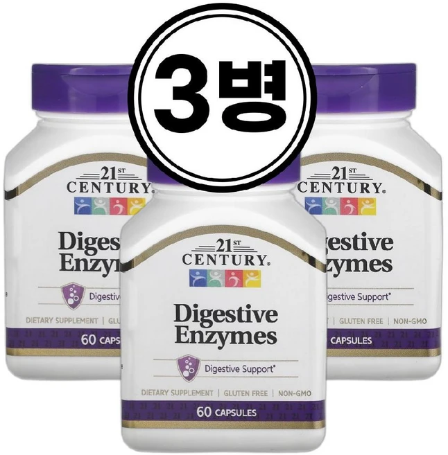21센츄리 소화 효소, 60정, 3개 - 쿠팡