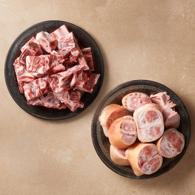 [작심밀도]횡성한우 우족 3kg + 잡뼈 2kg, 없음