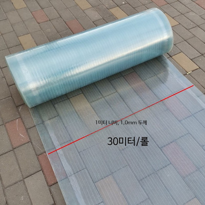 FRP 채광창 폴리카보네이트 투명 차양 패널 단열 지붕재 비가림 썬라이트 건설자재 두께 1.0mm - 너비 1m, 1개