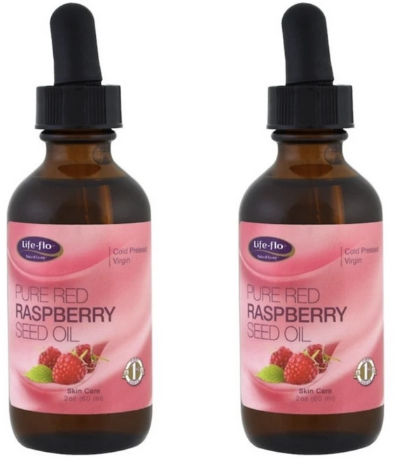 Life-flo 라이프플로 퓨어 레드 라즈베리 씨드 오일 (60ml) x2팩 Pure Red Raspberry Seed Oil, 60ml, 60ml x2팩 - 쿠팡