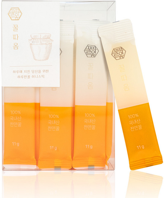 꿀따옴 허니스틱 꿀스틱 아카시아꿀, 275g, 1세트