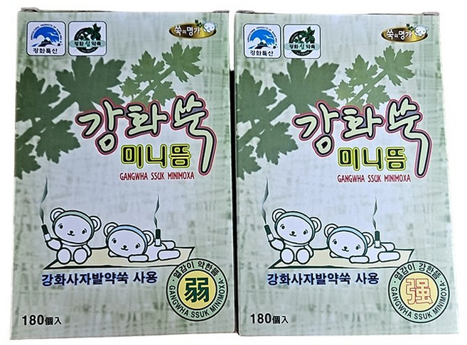 강화쑥 미니뜸 (강 약 미) 100박스(1800개입), 1800개