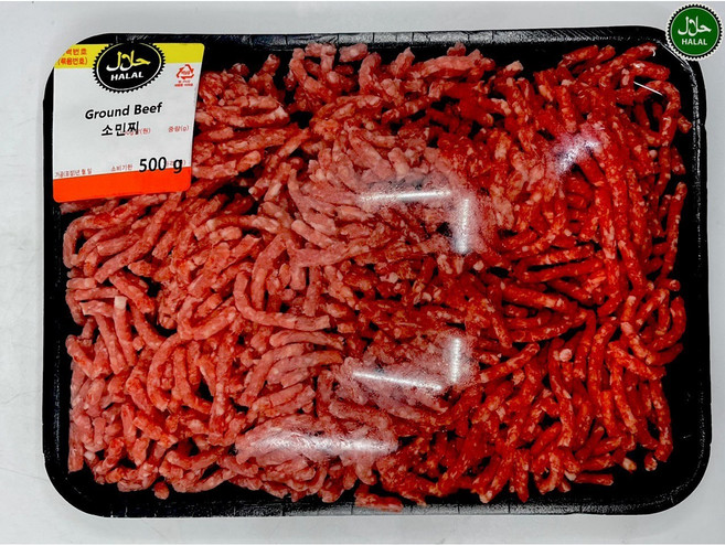 Australian Halal Ground Beef 90% Lean 10% Fat 호주산 할랄 소민찌 90% 린 10% 지방, 1개, 500g
