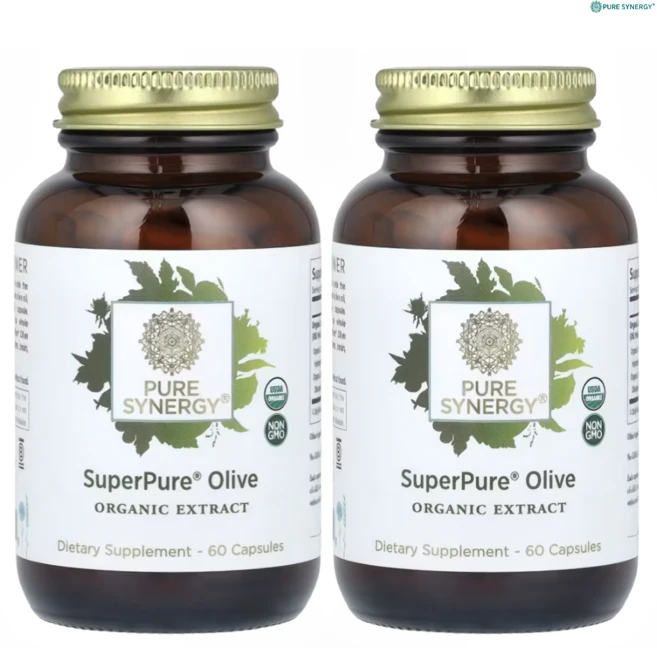 퓨어시너지 수퍼퓨어 올리브 캡슐 엑스트라버진 올리브유 올레오칸탈 폴리페놀 USDA 인증, 2개, 60정 - 쿠팡