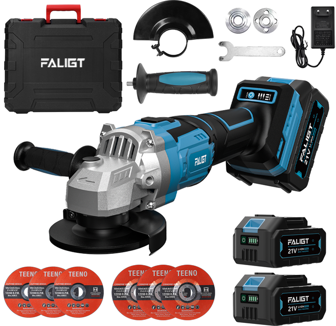 FALIGT 21V 무선 충전 그라인더 핸드 프리미엄 브러시리스(3 가지 모드 조절), 1
