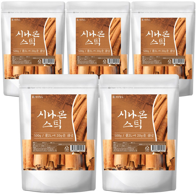 건강중심 시나몬 스틱 통 계피 시가, 5개