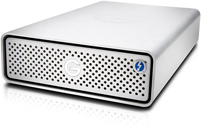 G-TECHNOLOGY 테크놀로지 0G05363-1 4TB 썬더볼트 3 포함 G드라이브 및 USB-C 데스크탑 외장 하드 드라이브 실버, 10TB G-Technology 111828 8238