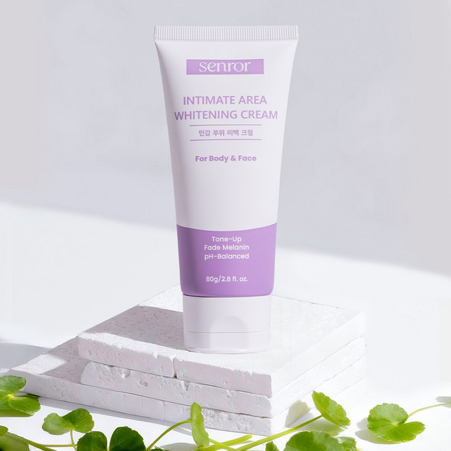 센로르 미백크림 착색크림 잡티 바디 톤업크림 Y존 사타구니 겨드랑이 엉덩이 목 케어 비타민 수분 영양 화이트닝 크림, 1개, 80g
