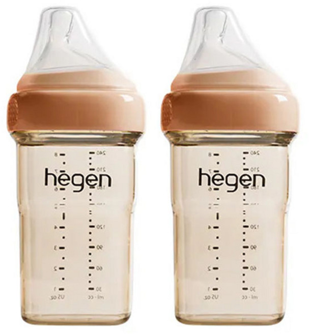 Hegen 奶瓶, 沁藍色, 1套, 240ml
