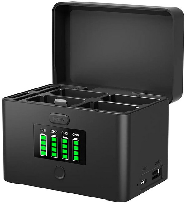 ZITAY 希鐵 LP-E6 / NP-FZ100 雙用四充電池供電盒, 1個, BC37(不含電池)