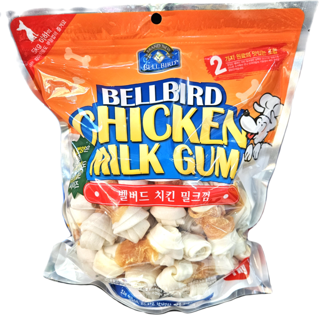 강아지껌 애견껌 치석관리 간식, 1개, 1kg, 소가죽닭고기혼합