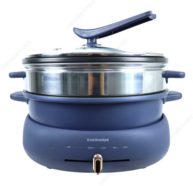 에버홈 스팀 멀티쿠커, 28cm, 혼합색상, 1세트