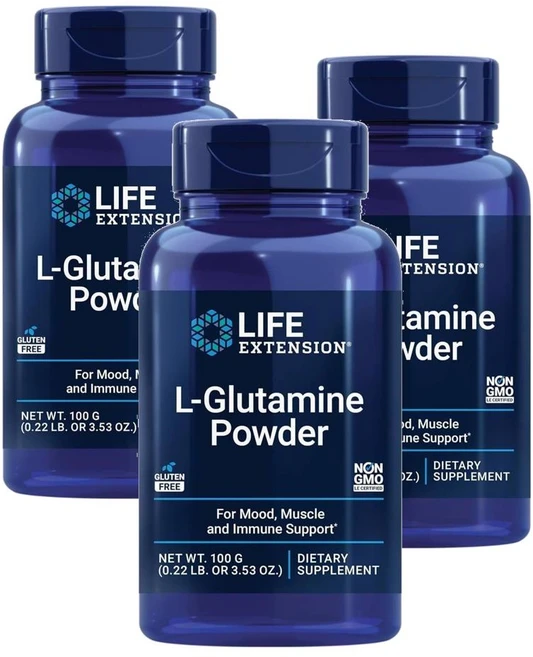 라이프익스텐션 L-글루타민 파우더 100g, 3개 - 쿠팡
