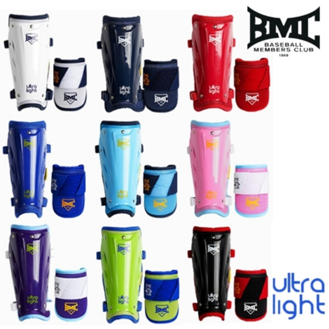 BMC 울트라 라이트 가드 세트 / 암가드 풋가드 세트, BMC-E20S 라임 그림/블루, 1개