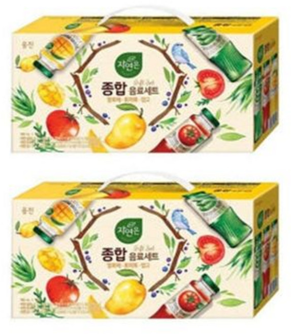 웅진 자연은 종합 음료세트 2세트 (알로에 토마토 망고) 180ml x 24개입, 1개