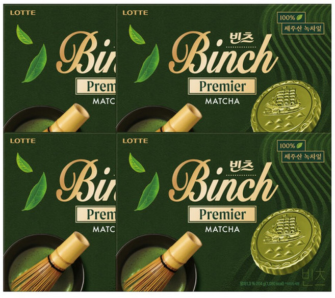 빈츠 프리미엄 말차 8.5g 12개입 4개