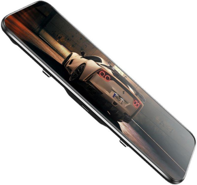 디지털 센터미러 사이드미러캠 4K 룸미러형 차량용 전방후방 카메라 패키지, 패키지 3, 듀얼 렌즈, 어두운 회색