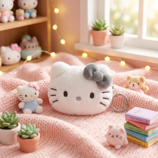 모노모노 흑백 모노톤 미니파우치 이어폰 동전주머니