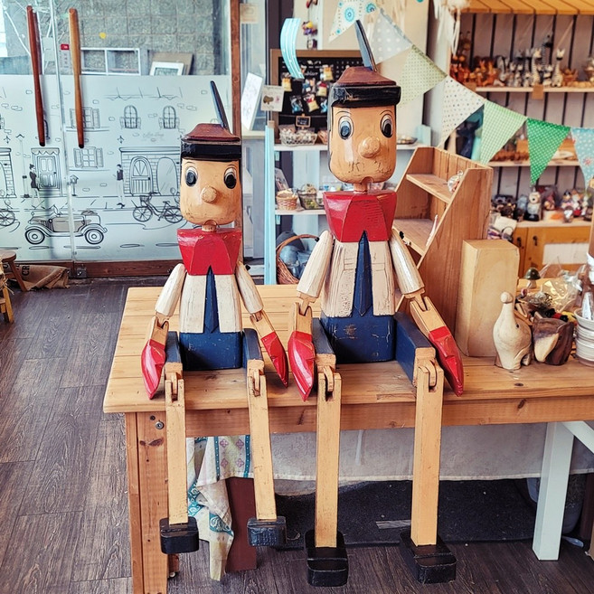 빈티지 피노키오 인형 장식 80cm 100cm 대형 인테리어 관절 장식 소품 매장 카페, 80cm 피노키오