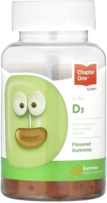 Chapter One 비타민D3 구미젤리 60개(구미젤리 1개당 25mcg(1000IU)), ChapterOne비타민D3구미젤리60개구미젤리1개당2 - 쿠팡