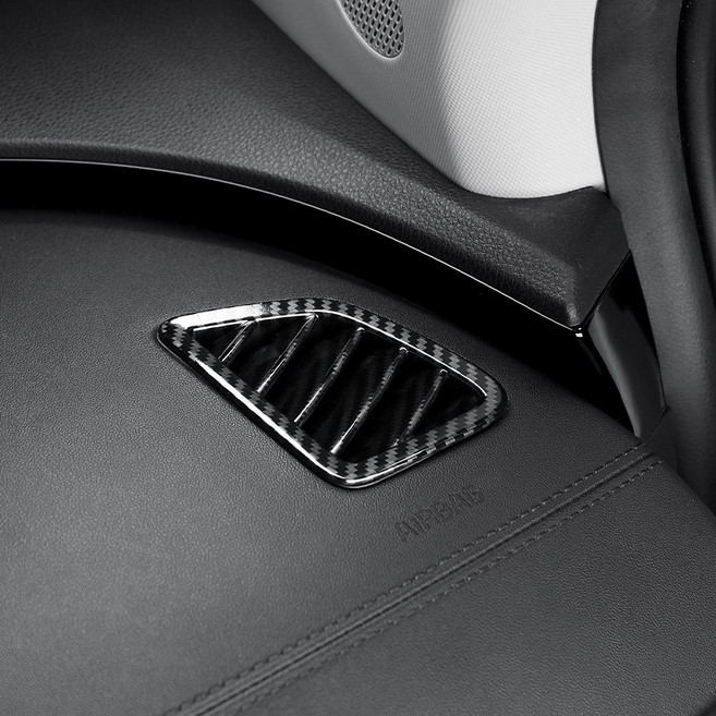 유투카 호환 4세대 카니발 KA4 실내 튜닝 대쉬보드 상단 송풍구 커버 카본 몰딩 익스테리어 몰딩 용품, 대쉬보드 송풍구 커버 2P-유광카본