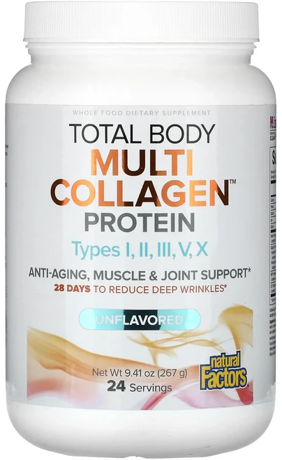 새해 첫좋은선물 Natural Factors Total Body 종합 콜라겐 단백질 무맛 267g(9.41oz) 제대로 할인합니다, NaturalFactorsTotalBody종합콜라겐단백, 267g, 1개 - 쿠팡