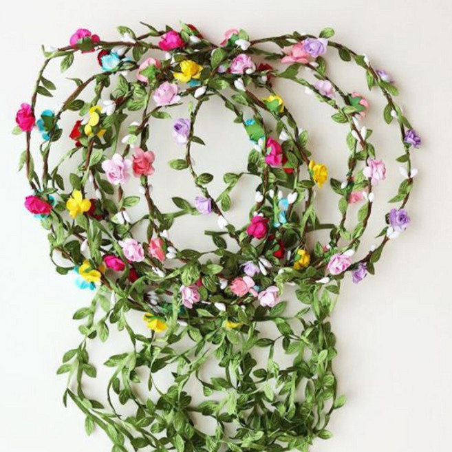 BAKEY 셀프웨딩화관 머리꽃 헤어악세사리, 화이트