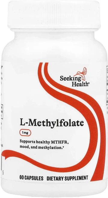 단백질 비타민 철분 마그내슘 칼슘 Seeking Health l-메틸엽산 1mg 캡슐 60정 고루고루섭취해주세요, SeekingHealthl메틸엽산1mg캡슐60정, 1개 - 쿠팡