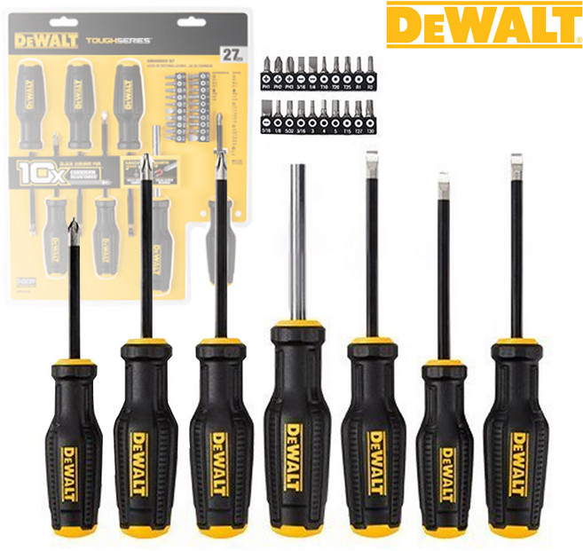 디월트 DWHT65104 스크류 드라이버세트 27P 십자 일자, 1세트