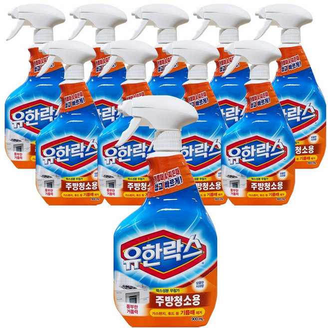 유한락스 주방청소용, 900ml, 10개