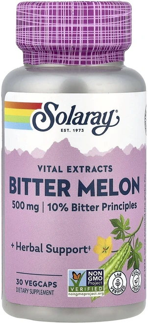 Solaray 여주 열매 추출물 500mg 베지 캡슐 30정, Solaray여주열매추출물500mg베지캡슐30정, 1개 - 쿠팡