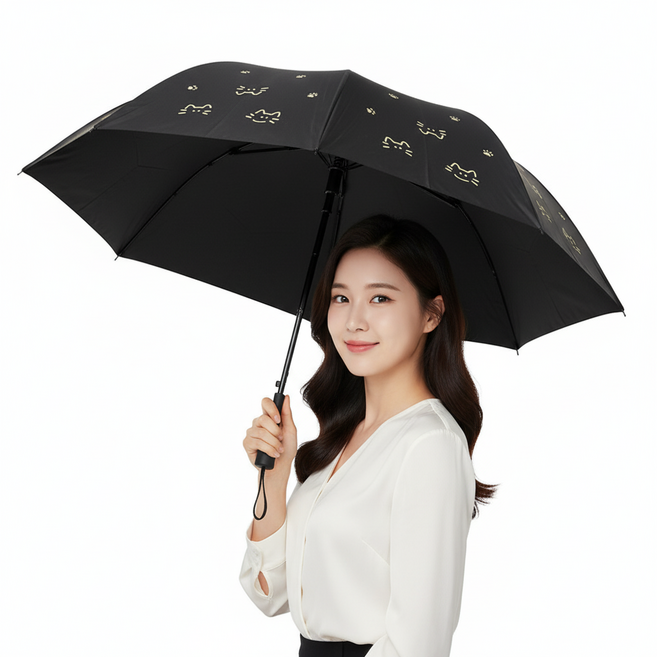 프로텍트유 자외선 차단 원터치 3단 자동 우산 양산 2개 세트