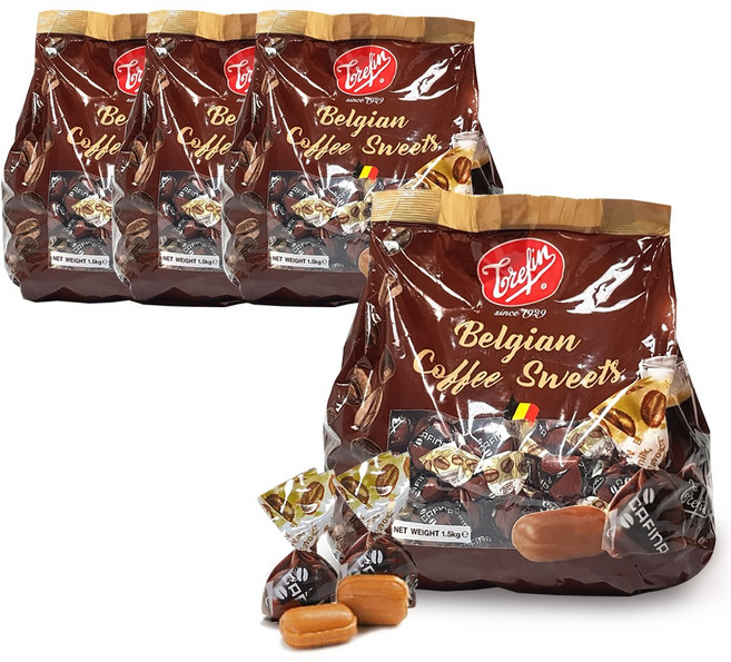 벨기안 커피맛 사탕 1.5kg x 4봉지, 4개