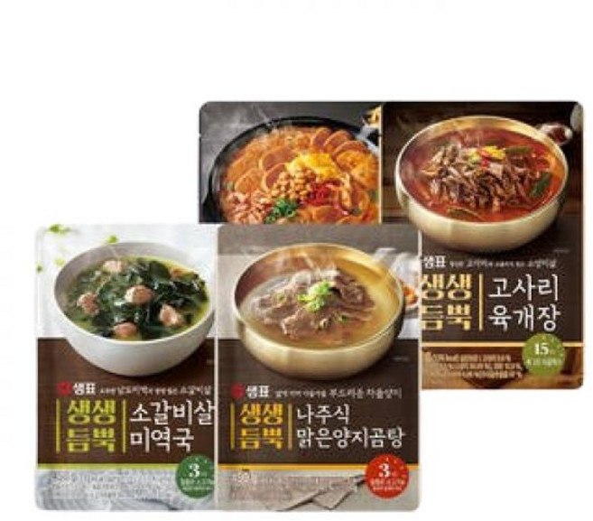 샘표 생생듬뿍 4종 1세트, 샘표 생생듬뿍 4종, 1세트, 1개