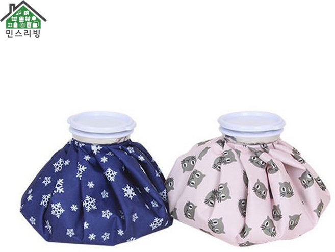 민스리빙 1+1 얼음주머니 다용도 찜질팩 냉온 핫팩 아이스팩, 찜질주머니(M), 2개